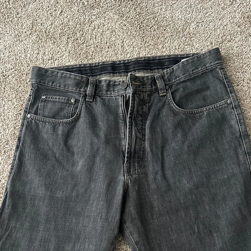 Ermenegildo Zegna- Men's Classic Black Jeans - Picture 4 of 16